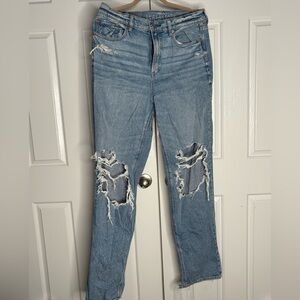 Extra Long American Eagle Super High Rise Baggy Jeans